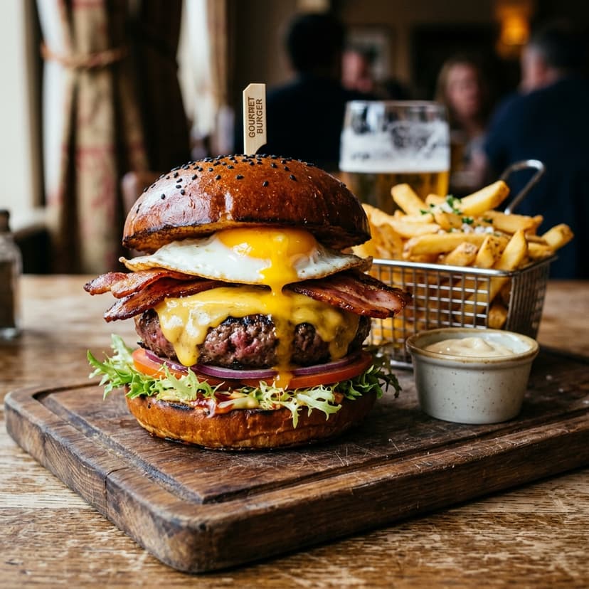 Hamburguesa de la casa